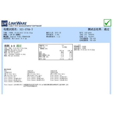 DSP4000系列光纜測試報告